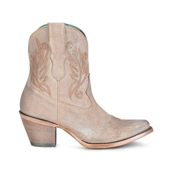 Corral Women's Embroidered Western Pointed Toe Fashion Booties Tan Size US 7 - Picture 2 of 11